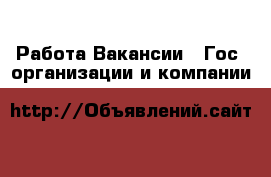 Работа Вакансии - Гос. организации и компании